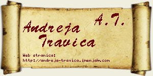 Andreja Travica vizit kartica